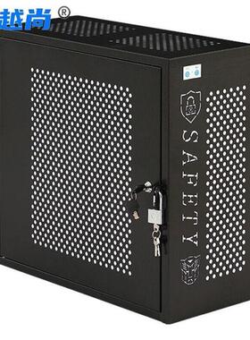 速发机越c钢制主越密码保护箱黑色540*225*500mm安全主机壳p尚台