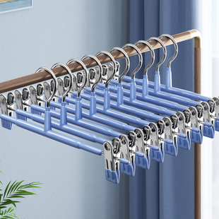 夹衣架夹子专用家用钢痕挂衣不锈无裙夹晾晒 子裤 速发2024裤 架裤