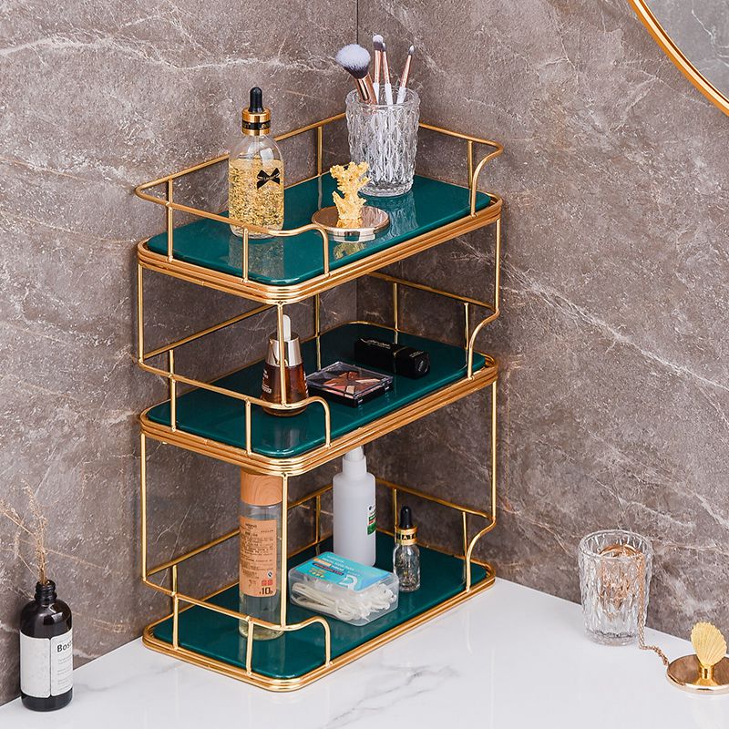速发层室多奢置物架桌面化妆用品卫生间洗手脸盆台面轻浴收纳架整
