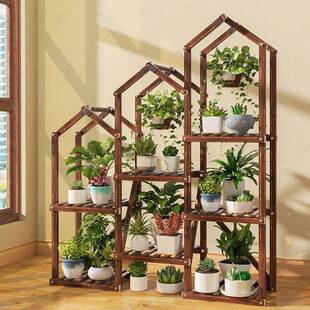 花架阳202OGN5新款多肉花盆台置物架植物摆放造型架花客架子厅落