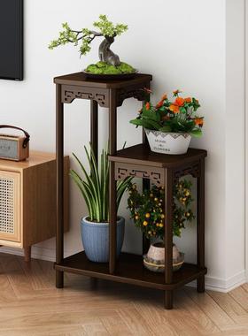 木支花架中式花台阳台实家用落柱地式室内客置FTD厅物架多肉绿萝