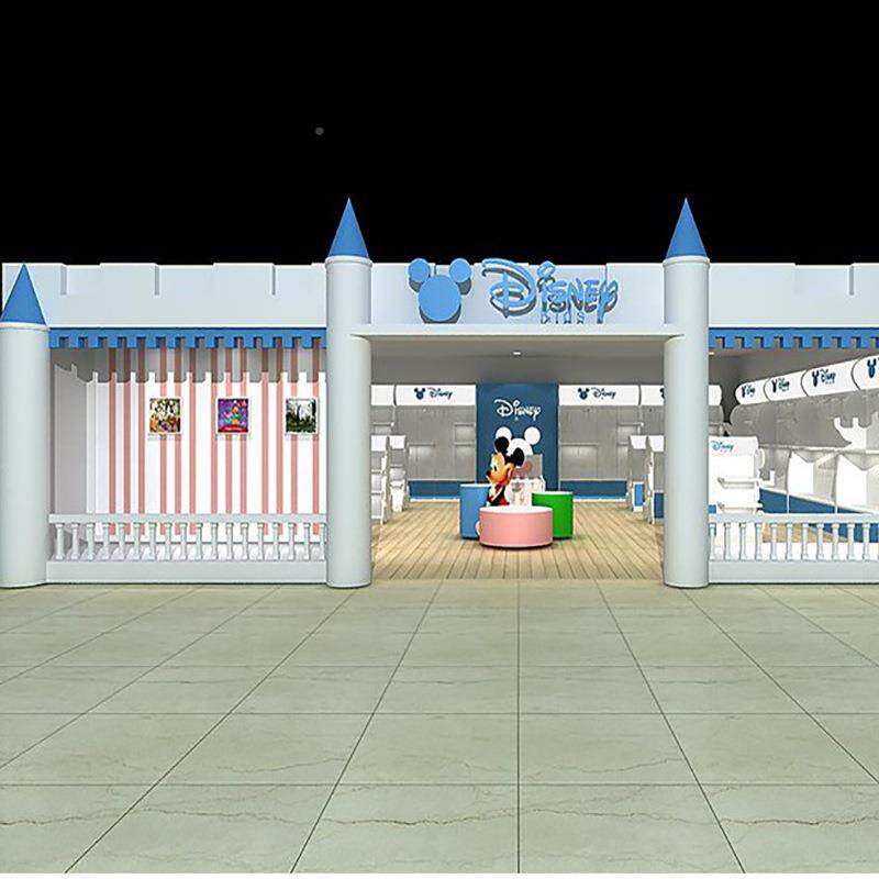 童装柜服展示婴幼儿服饰展示架装YTA修设装计中岛柜店母婴坊产品