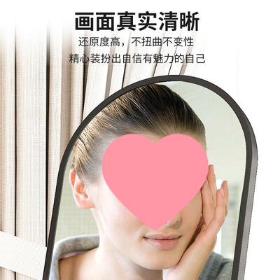 网红全身镜卧室家用挂墙试衣镜女穿衣体镜落MUV地镜家用生立挂壁