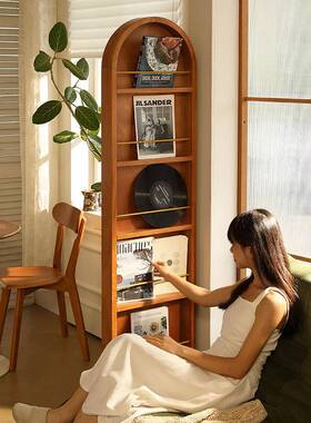 中古复实地木可移落全身穿衣镜客子厅玄关旋转多功能动GQL杂志收