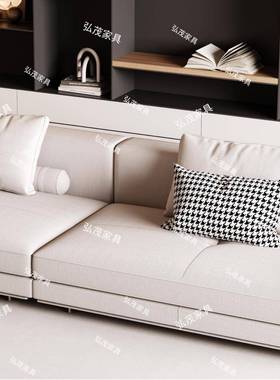 2205款布艺皮质沙发现代轻奢别墅大层设计平师专属新高端沙发VOR