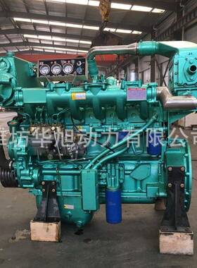 潍坊R6L15IZC船用1柴油机800马力CRJ船用柴油机带齿轮箱挂浆机