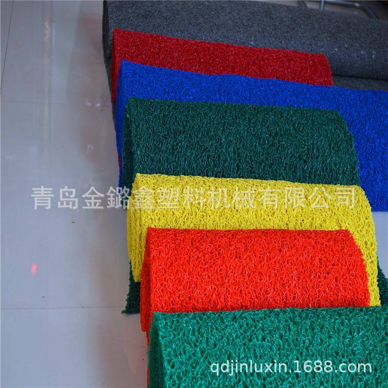 PVC宝丽美材地毯塑料丝地垫防滑耐磨卷乳胶垫地垫FAT塑料地圈原材