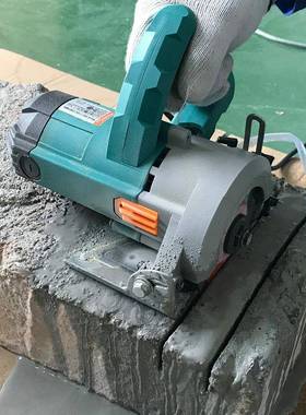 力材切割机瓷砖木工小型手提式捷IRU家用云石机开槽机切割普石锯