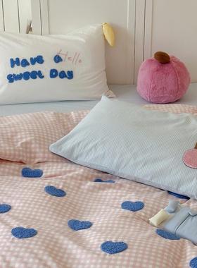 可爱套小兔兔毛巾亲绣全棉水MEV洗棉四季款床上用品四件柔软肤被