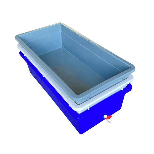 大号水GUX产养养鱼牛塑筋箱家用料水箱长方形厚龟箱水族殖箱加泡