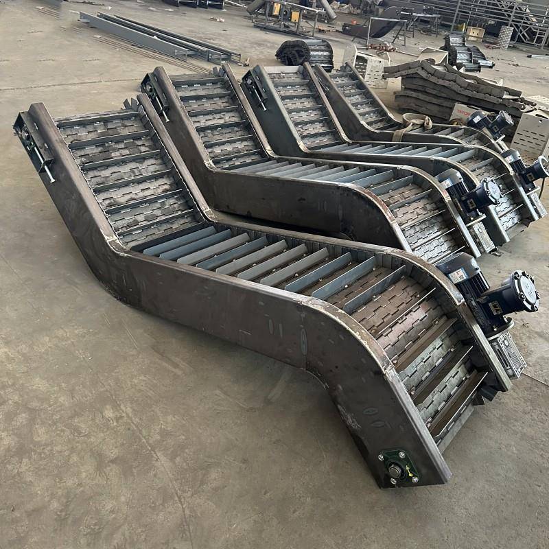 厂输家链锈爬板提升PCV板输送机链板坡提升机不钢斗式上料机送机