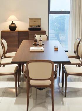 新中式SX598765轻奢白蜡餐家酒店别墅实椅木茶用椅设计师餐厅靠背