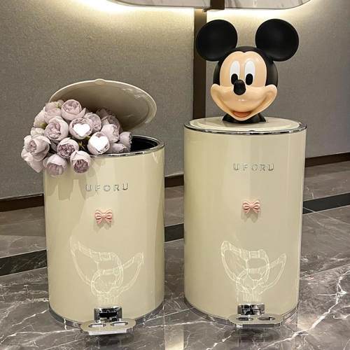 轻奢踩脚垃圾桶带盖大量客厅家用厨房JFG卫生间卧室容现简约网代