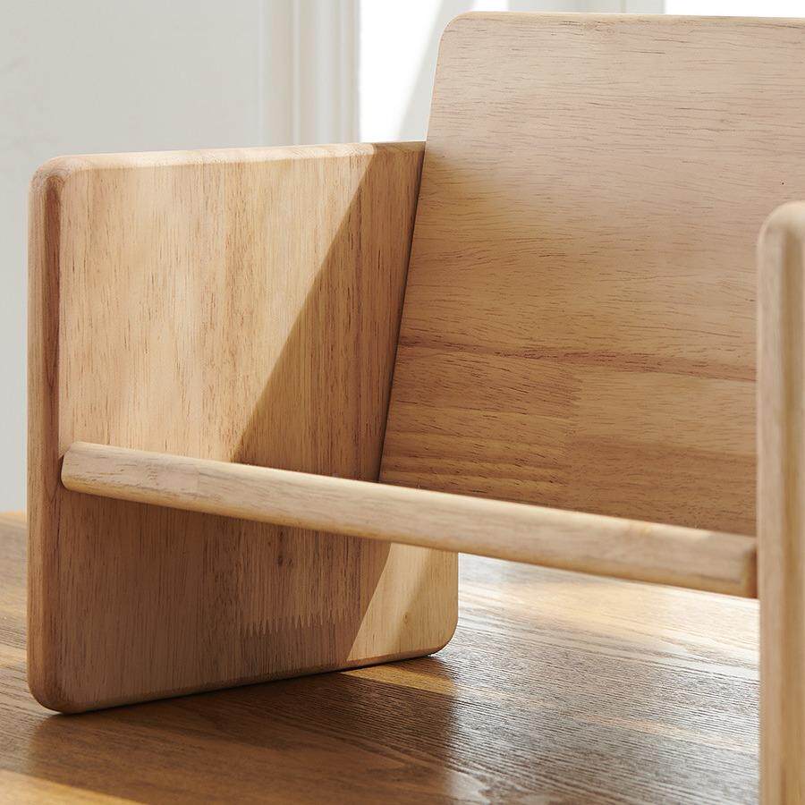 无品牌/沙小置物架架儿童学生简易桌面收发书纳实木简约木质书靠