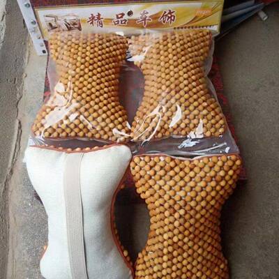 厂家直供太行柏崖木1.0珠纯手3643子工编织工艺汽头车枕珠子枕头