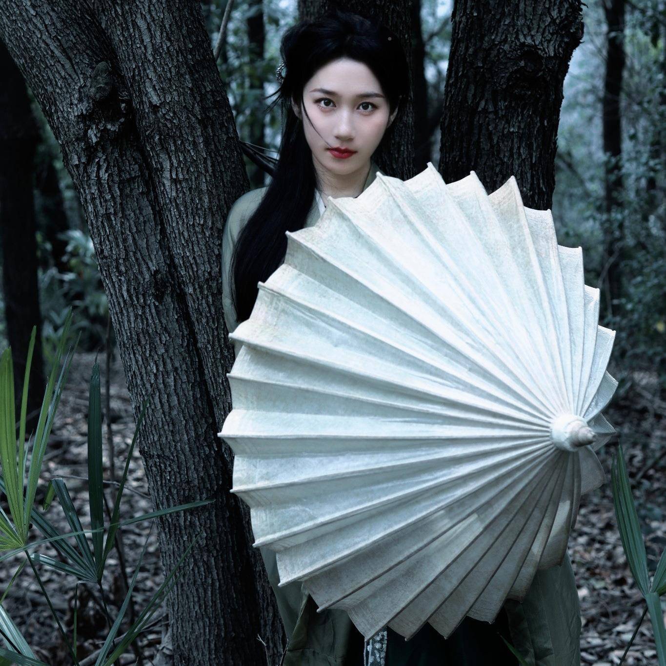 具复古油纸伞古风DMK晴雨两用非遗工满手穿道防雨新中式雨伞