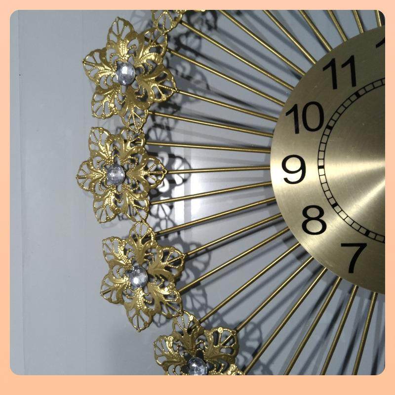 ?欧轻奢古铁F$p$pd$p挂钟金属挂钟复铁艺钟表式简约客厅装饰静音,家居饰品,挂钟,淘宝优惠券,粉丝福利购,淘宝优惠卷