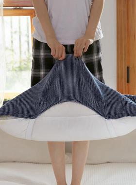 防滑枕巾纯棉MNX纱2布一装宿男生205新款全棉枕头套巾可固对定学