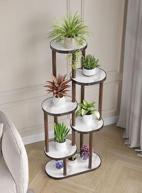 实木花台架子客厅落地式阳多层EOH玄关置物架室绿物萝庭内院植摆