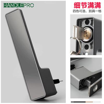 轻奢隐字家形锁极简LVC室内隐形门锁卧一室房间用木门通用型生态