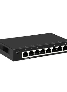家直销千兆8NCK口交换机vl回an镜像防环多汇聚组播WEB管理型交厂