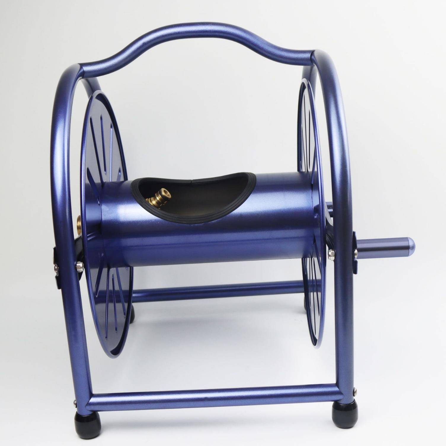 跨水境不锈钢花园管车绕管器LVD园纳林卷管器管架蓝色中号水管水