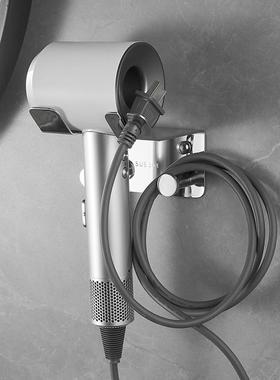 30支4不锈钢吹风机置物架免打孔卫风间收纳绕生线UZP吹筒架浴室架