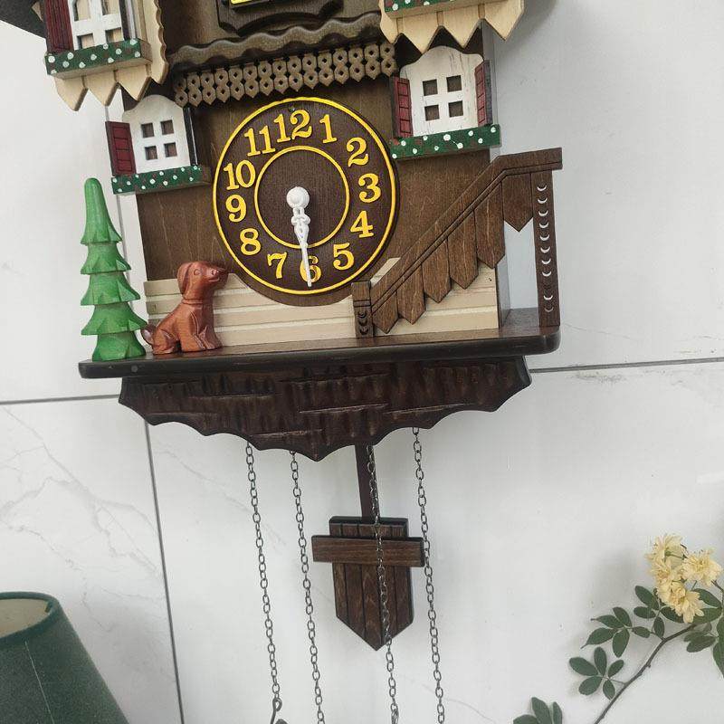 德国黑鸟森林咕咕钟欧式无品牌/田园钟儿童房意布谷挂创整点音乐
