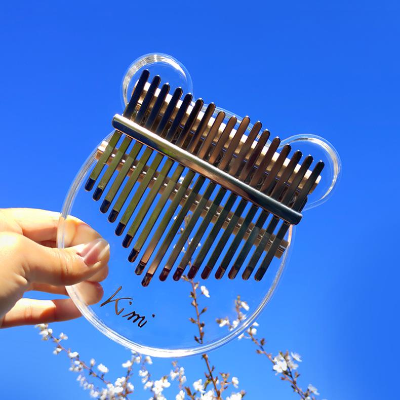 ki器i拇指迷琴DNL水m晶透明你手指琴卡林巴母指琴初学者水晶乐女