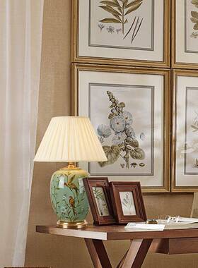 式别墅大号18234客厅台灯高档酒家店美大客房样厅板居装饰全铜陶