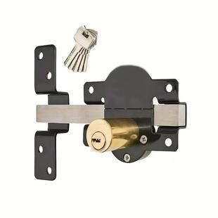 跨境简式 轻锁奢机钥匙房械门横杆锁间柜EDQ门锁通道锁室内门插销