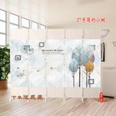 屏风隔家断客厅关折叠用卧室移动遮YZ 3现代简约玄墙办公室中挡式