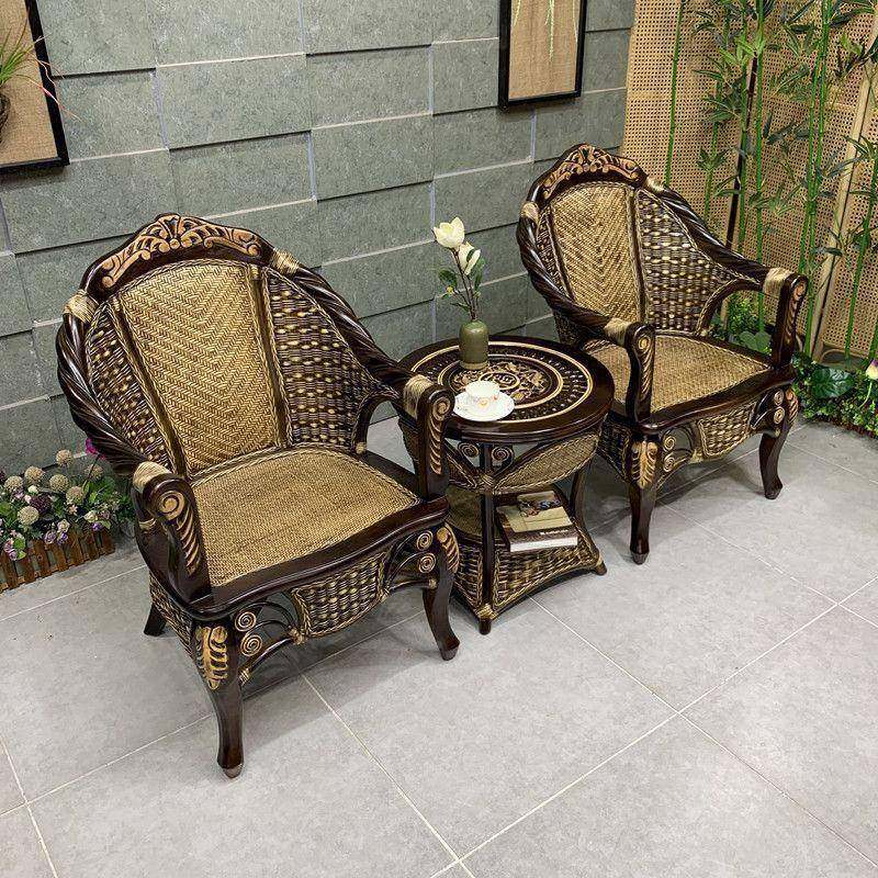 编新复古中式藤椅三件套款阳台天然真藤休靠背QFG椅子阳台闲藤椅,商业/办公家具,商用藤编家具,淘宝优惠券,粉丝福利购,淘宝优惠卷