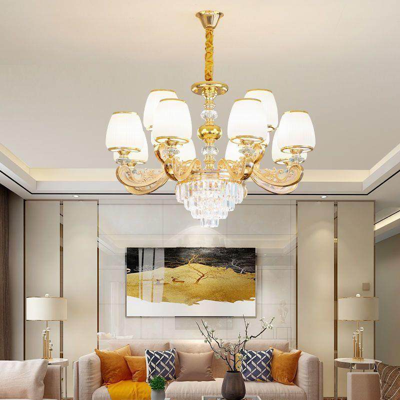 2025新款欧式客厅530灯奢大气用室卧餐家厅吊灯锌合金水晶灯华具,家装灯饰光源,智能吊灯,淘宝优惠券,粉丝福利购,淘宝优惠卷