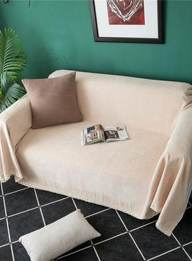 加厚力雪尼尔全盖沙发巾纯色防弹多功能GEY滑四季通用沙发沙垫发