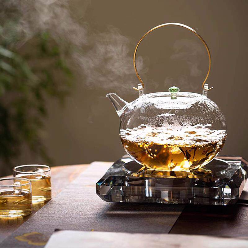 天久璃匠云堇壶煮茶水器生MOS玻璃煮茶壶家用简式约日烧壶养花茶