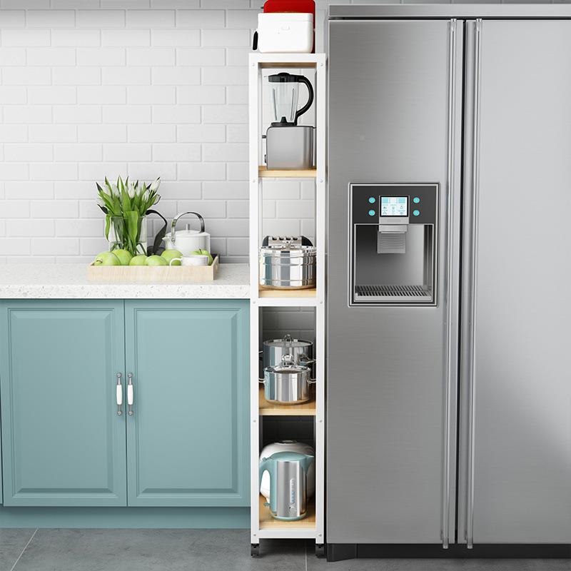 厨房夹缝储彭物架冰缝隙箱置物架落子地收纳架窄20cm多层小尺HDA