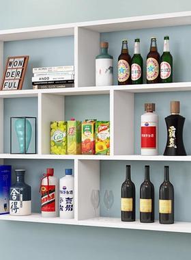 餐酒柜酒店酒壁挂柜架书置物厅架壁挂隔板WSE装架饰饭店多层酒柜