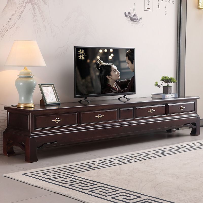 电视柜实木金花梨红木新中式仿古整装储物柜加长加高条柜客厅地柜