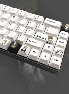 电锯人Makima玛奇玛pbt热升华原厂机械键盘键帽透光WOOTING美加狮