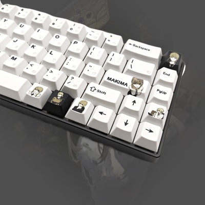 电锯人Makima玛奇玛pbt热升华原厂机械键盘键帽透光WOOTING美加狮