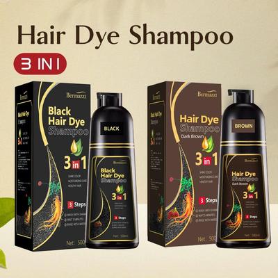 一支黑染发White-to-Black Plant-Based Hair Foaming Dye泡泡