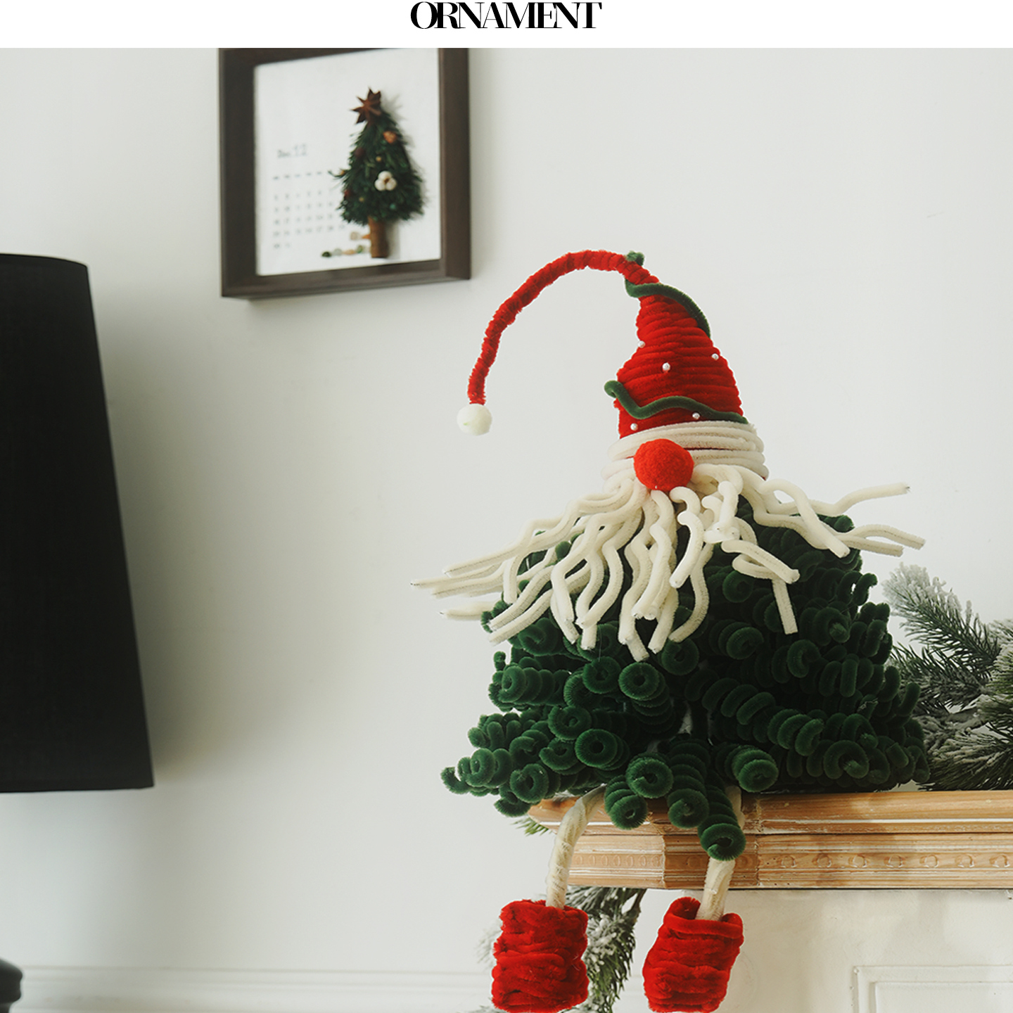 创意小众diy材料包圣诞老人摆件道具送闺蜜圣诞节礼物拍照氛围感