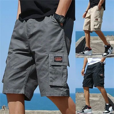 Loose workwear five quarter pants for men 男式宽松工装五分裤