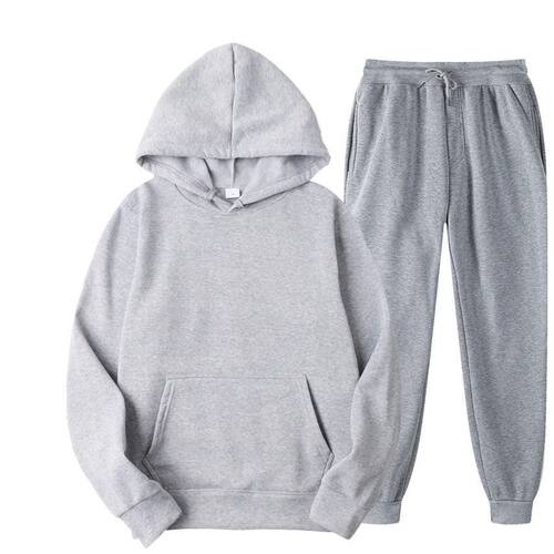 Hooded sweatshirt and pants two-piece set 连帽卫衣长裤两件套