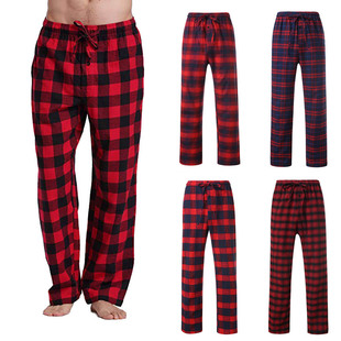 Grid leg 格子印花系带阔腿长裤 wide men lace printed pants