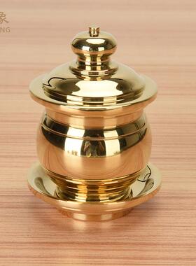 水 黄铜圣水杯供杯供杯佛净水7010杯财神杯关公供酒杯佛前供具