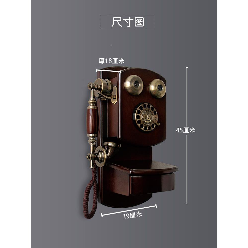 创意时尚定的欧式古家董电话覆517AHFZ古庭无插卡老式客厅古董固