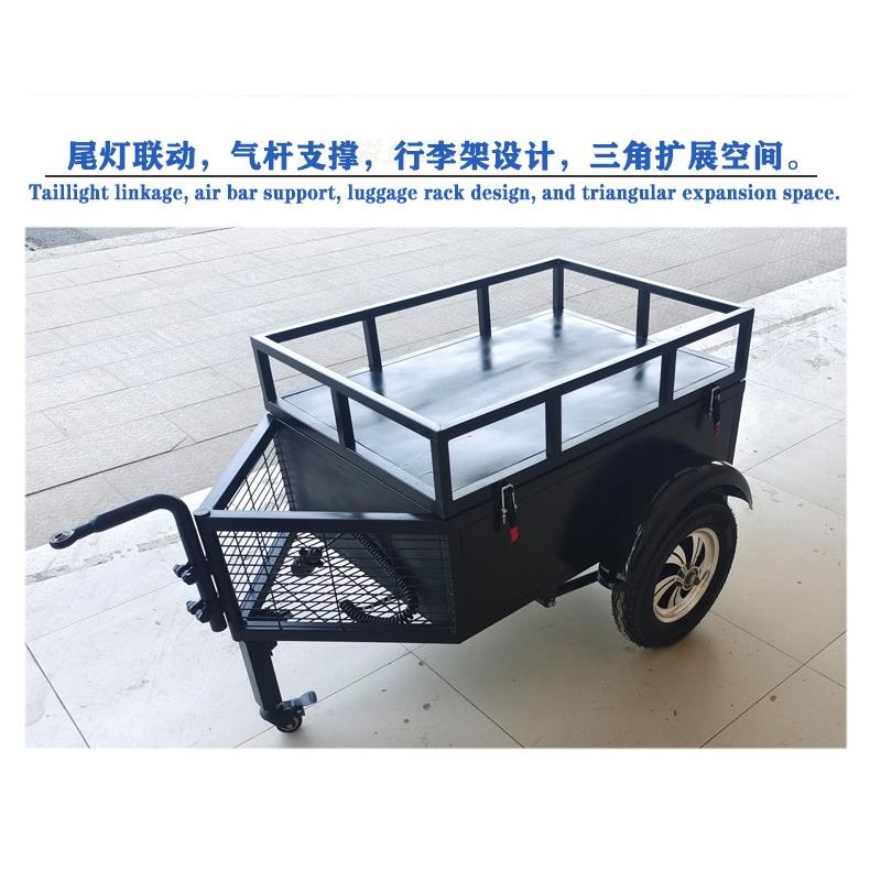 自行车后010挂拖 旅行用减震托买菜拖车小 摩车适车用
