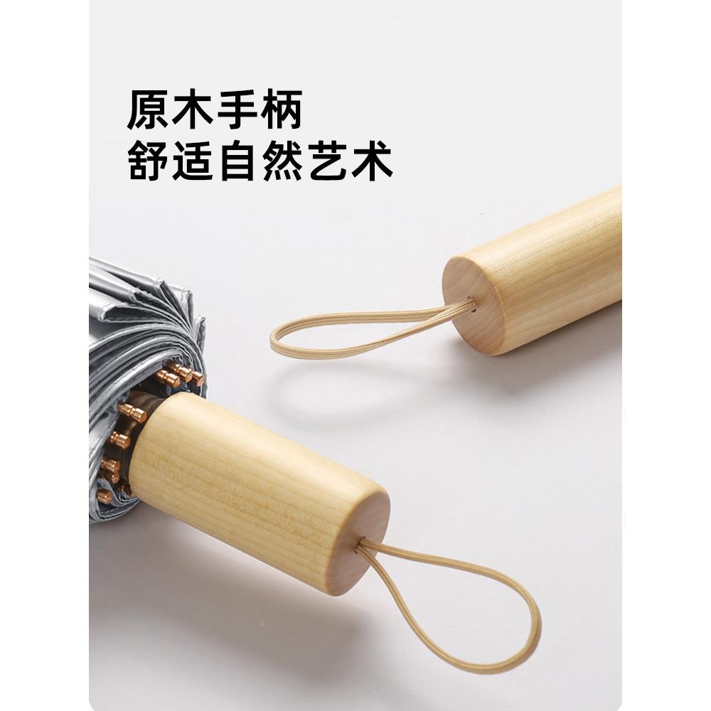 菲诺两16416骨彩胶遮阳伞女防晒抗U折遮叠伞大V号双人晴雨用阳伞